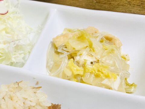 白菜レシピ　白菜と油揚げのうま煮